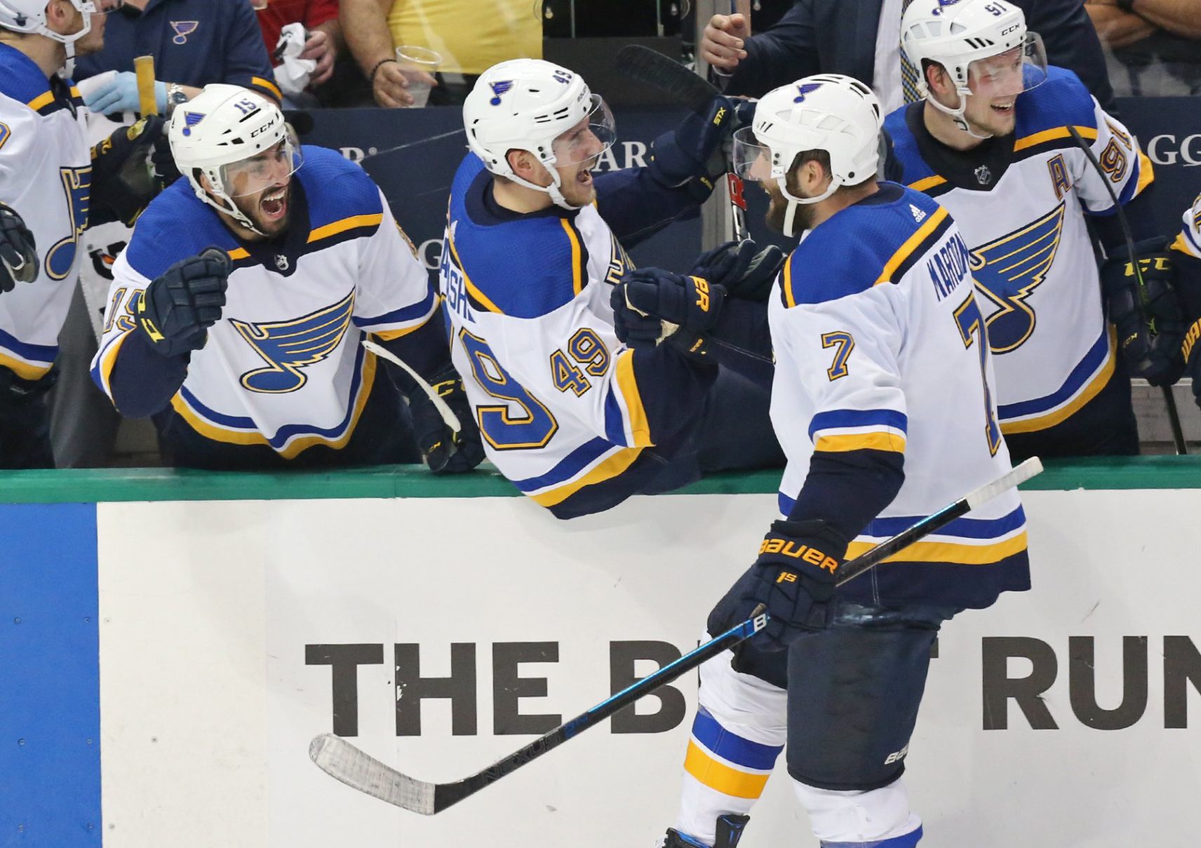 Blues and Stars skate in Game 3 of their playoff
